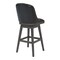 Armen Living Journey 30" Bar Height Swivel Brown Onyx Faux Leather and American Gray Wood Bar Stool LCJRBAGRON30 - alternate 8